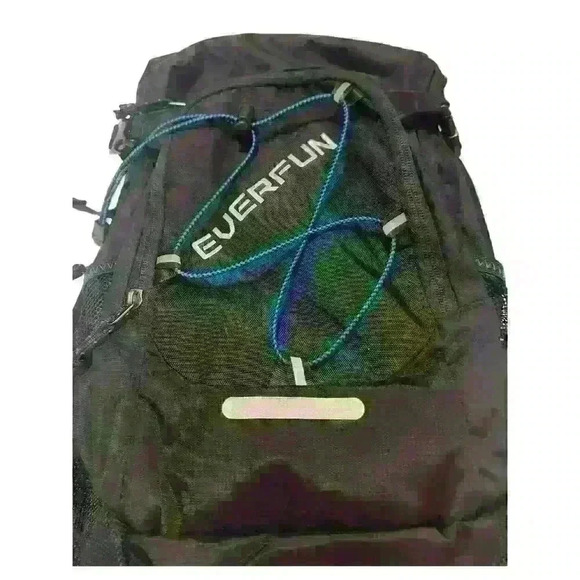 EVERFUN Unisex Hydration Backpack Bag with Water Bladder 2L/3L Black - Picture 1 of 16